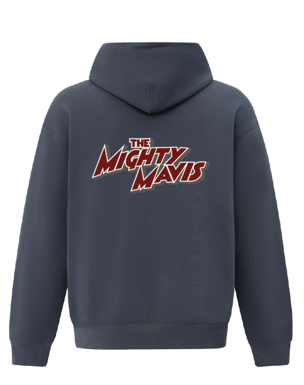 360gsm Mavis Rover Crew Oversized Pull on Hoodie (GREY) - Image 2
