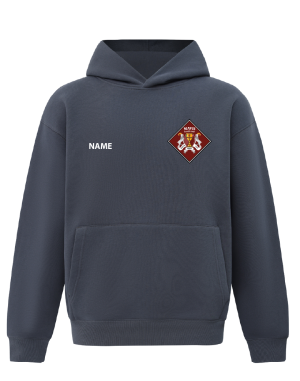 360gsm Mavis Rover Crew Oversized Pull on Hoodie (GREY)